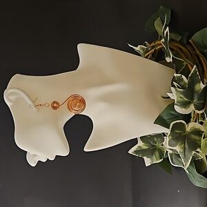 3D Spiral Copper Plated Earrings